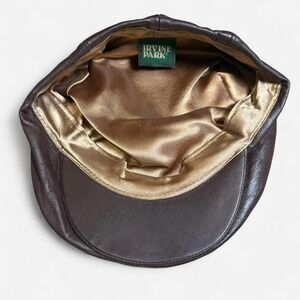 Irvine Park Leather Front Snap Scally Cap Size XL